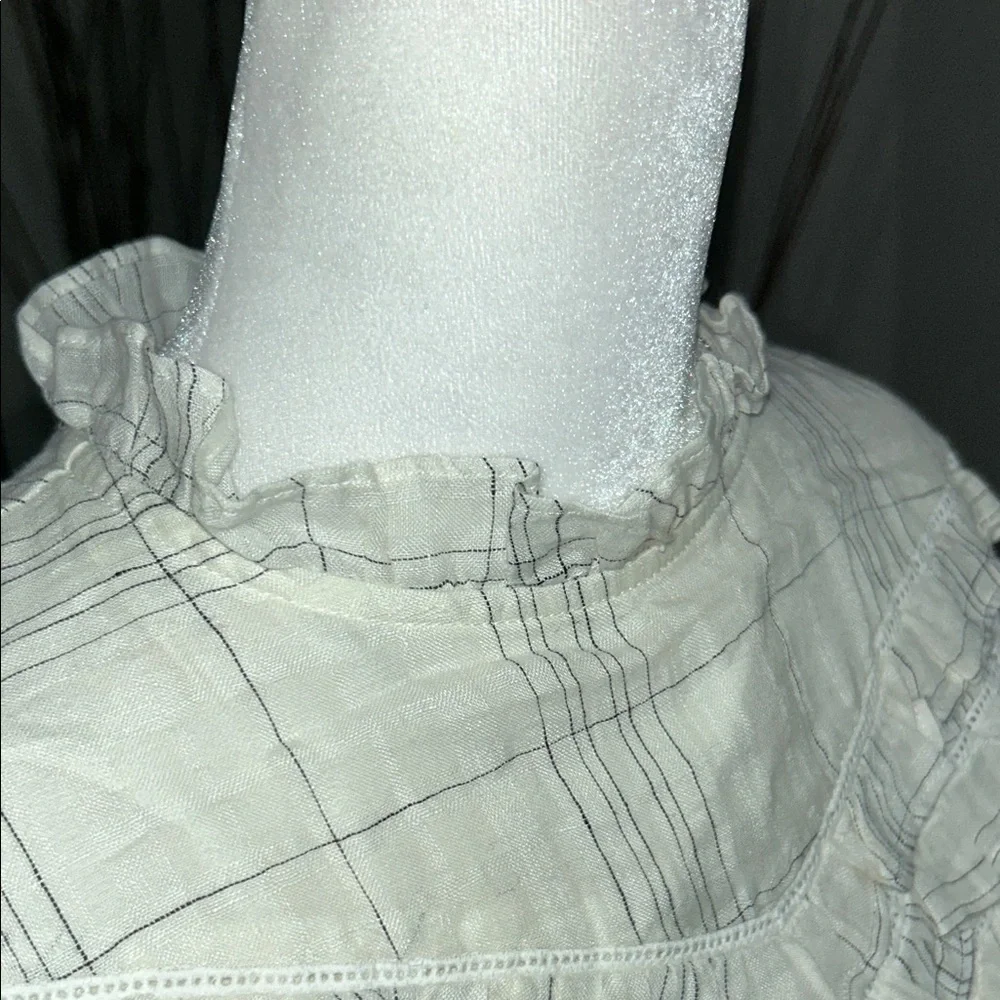 Salt Women's White Ruffled Top - Picture 4 of 11